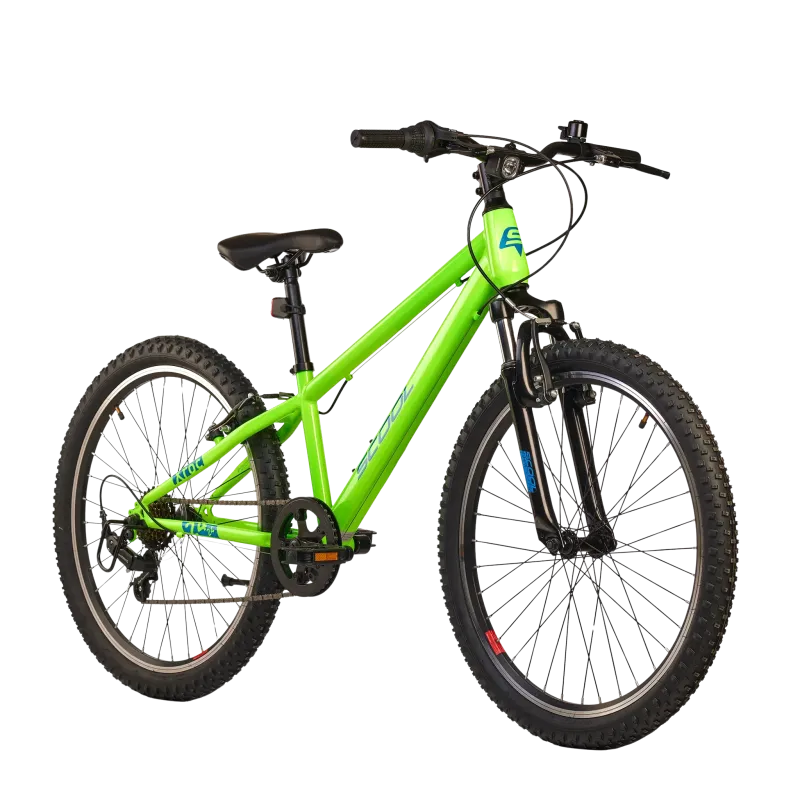Children's bicycle S'COOL Xroc, 24" Neon Green/Ocean