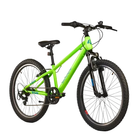 Children's bicycle S'COOL Xroc, 24" Neon Green/Ocean