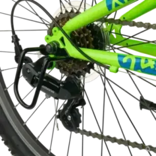 Children's bicycle S'COOL Xroc, 24" Neon Green/Ocean