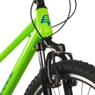 Children's bicycle S'COOL Xroc, 24" Neon Green/Ocean