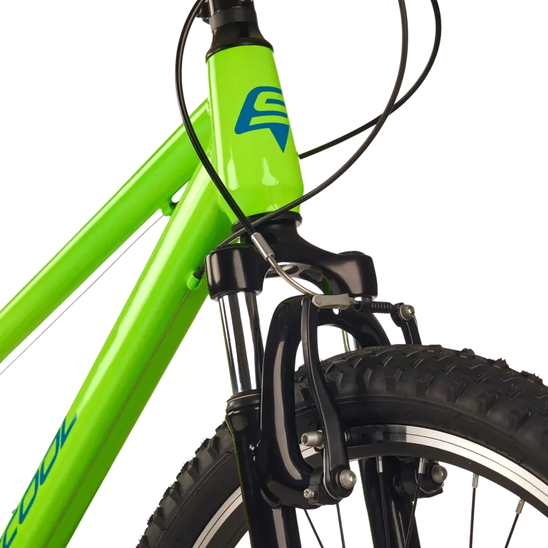 Children's bicycle S'COOL Xroc, 24" Neon Green/Ocean