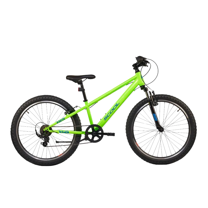 Children's bicycle S'COOL Xroc, 24" Neon Green/Ocean
