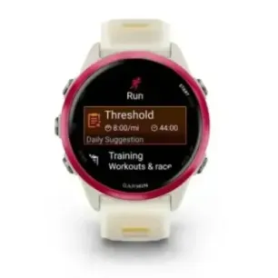 Garmin Forerunner 570 3.05 cm (1.2") AMOLED 42 mm Digital 390 x 390 pixels Touchscreen Pink, White Wi-Fi GPS (satellite)