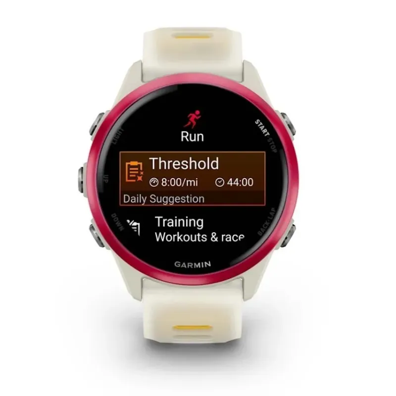 Garmin Forerunner 570 3.05 cm (1.2") AMOLED 42 mm Digital 390 x 390 pixels Touchscreen Pink, White Wi-Fi GPS (satellite)