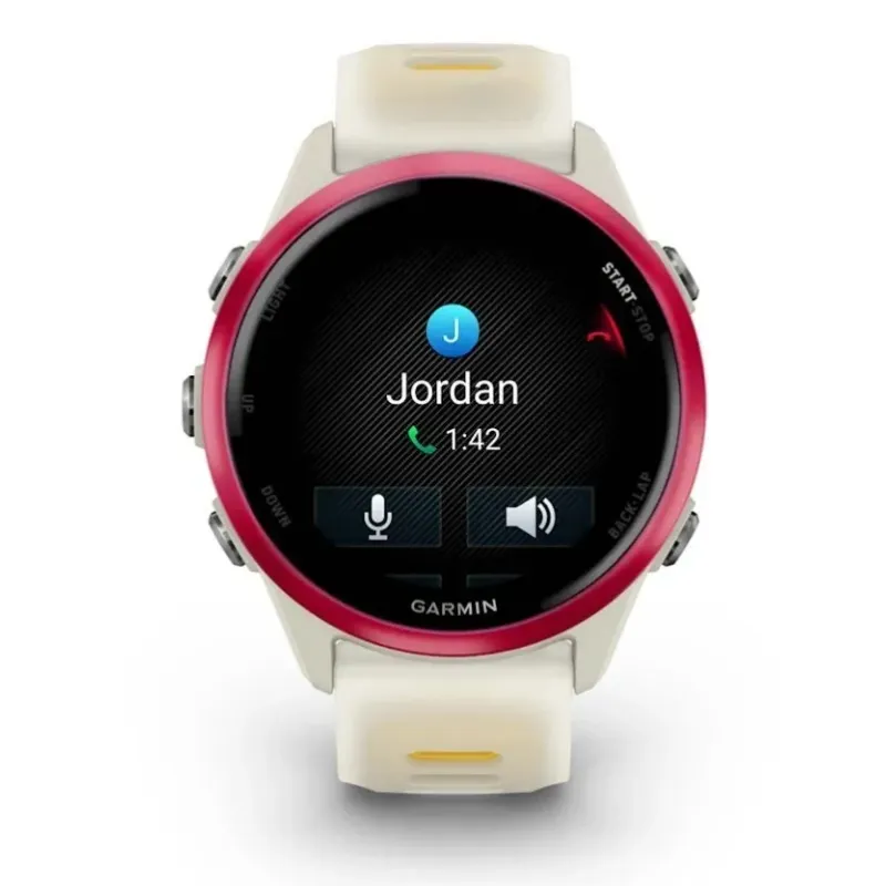 Garmin Forerunner 570 3.05 cm (1.2") AMOLED 42 mm Digital 390 x 390 pixels Touchscreen Pink, White Wi-Fi GPS (satellite)