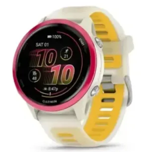 Garmin Forerunner 570 3.05 cm (1.2") AMOLED 42 mm Digital 390 x 390 pixels Touchscreen Pink, White Wi-Fi GPS (satellite)