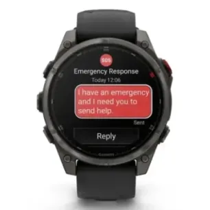 Garmin fēnix 8 Pro 3.56 cm (1.4") AMOLED 47 mm Digital 454 x 454 pixels Touchscreen Grey Wi-Fi GPS (satellite)