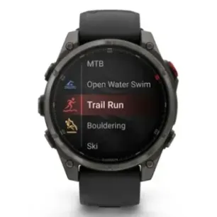 Garmin fēnix 8 Pro 3.56 cm (1.4") AMOLED 47 mm Digital 454 x 454 pixels Touchscreen Grey Wi-Fi GPS (satellite)