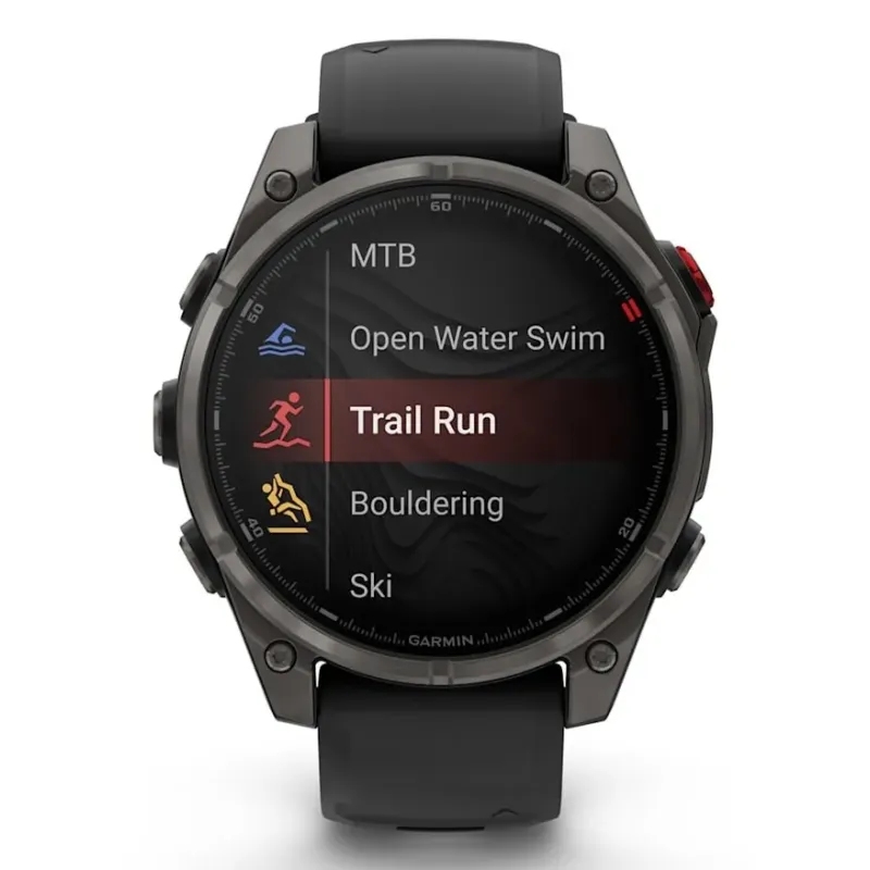 Garmin fēnix 8 Pro 3.56 cm (1.4") AMOLED 47 mm Digital 454 x 454 pixels Touchscreen Grey Wi-Fi GPS (satellite)