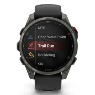 Garmin fēnix 8 Pro 3.56 cm (1.4") AMOLED 47 mm Digital 454 x 454 pixels Touchscreen Grey Wi-Fi GPS (satellite)