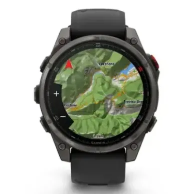 Garmin fēnix 8 Pro 3.56 cm (1.4") AMOLED 47 mm Digital 454 x 454 pixels Touchscreen Grey Wi-Fi GPS (satellite)