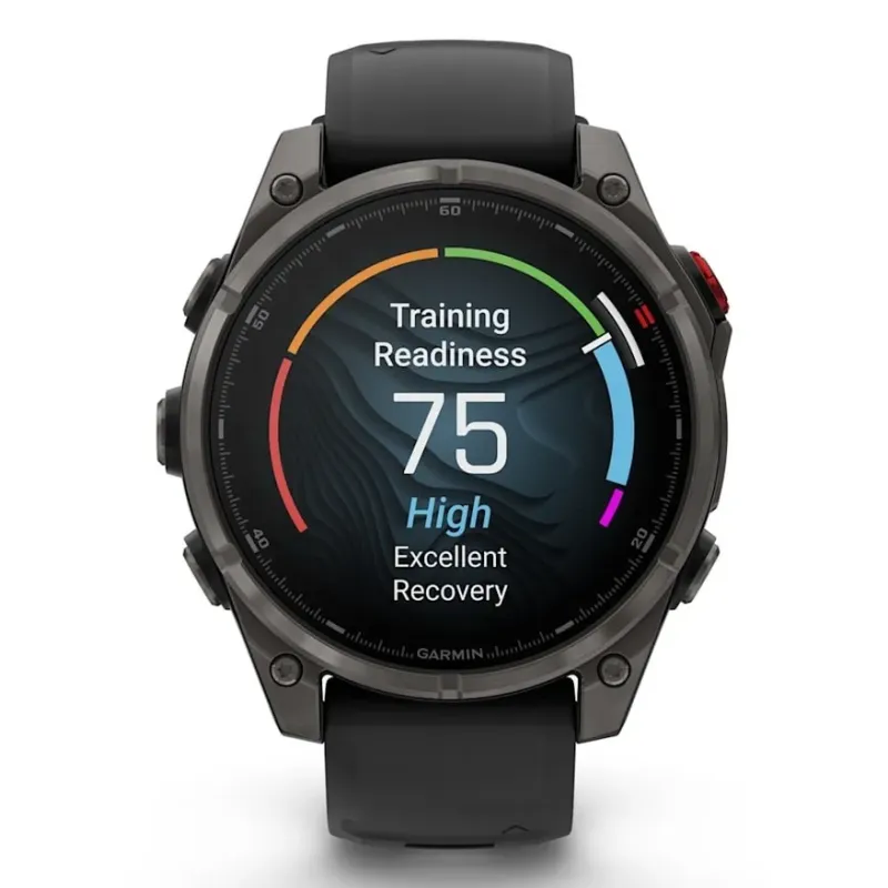 Garmin fēnix 8 Pro 3.56 cm (1.4") AMOLED 47 mm Digital 454 x 454 pixels Touchscreen Grey Wi-Fi GPS (satellite)