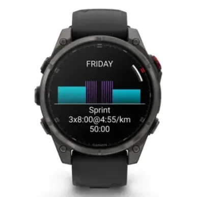 Garmin fēnix 8 Pro 3.56 cm (1.4") AMOLED 47 mm Digital 454 x 454 pixels Touchscreen Grey Wi-Fi GPS (satellite)