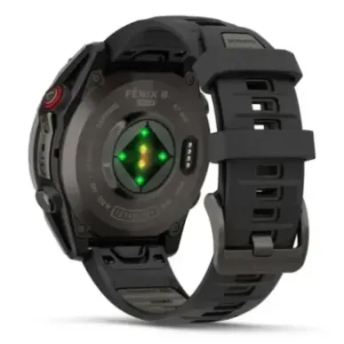 Garmin fēnix 8 Pro 3.56 cm (1.4") AMOLED 47 mm Digital 454 x 454 pixels Touchscreen Grey Wi-Fi GPS (satellite)