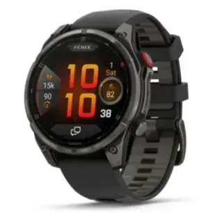 Garmin fēnix 8 Pro 3.56 cm (1.4") AMOLED 47 mm Digital 454 x 454 pixels Touchscreen Grey Wi-Fi GPS (satellite)