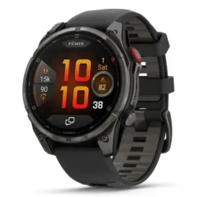 Garmin fēnix 8 Pro 3.56 cm (1.4") AMOLED 47 mm Digital 454 x 454 pixels Touchscreen Grey Wi-Fi GPS (satellite)