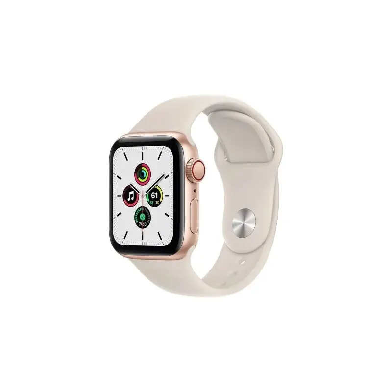 Apple Watch SE2 (2022) GPS + Cellular LTE 40mm Starlight Alu case, Starlight Sport Band S/M EU MXGJ3