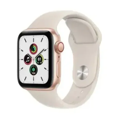 Apple Watch SE2 (2022) GPS + Cellular LTE 40mm Starlight Alu case, Starlight Sport Band S/M EU MXGJ3