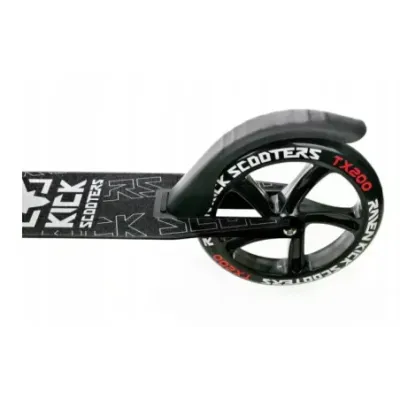 Scooter Raven Straight Black / Silver with 200mm handbrake