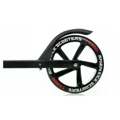 Scooter Raven Straight Black / Silver with 200mm handbrake