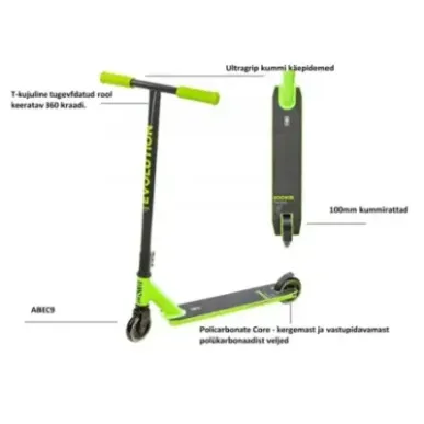 Stunt Scooter Raven Rookie Lime