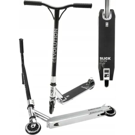 Stunt Scooter Evolution Slick Chrome