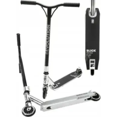 Stunt Scooter Evolution Slick Chrome