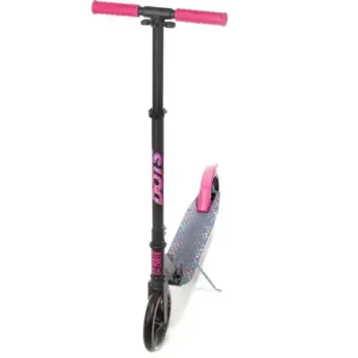 Big wheels scooter Dots 200mm Black/Pink