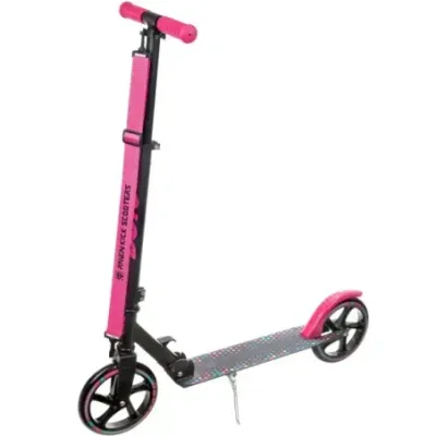 Big wheels scooter Dots 200mm Black/Pink