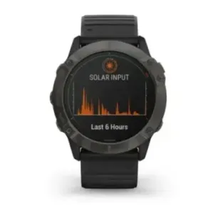 fenix 6X Pro Solar,Ti,,Carbon Gray DLC w/Black Band,GPS,EMEA