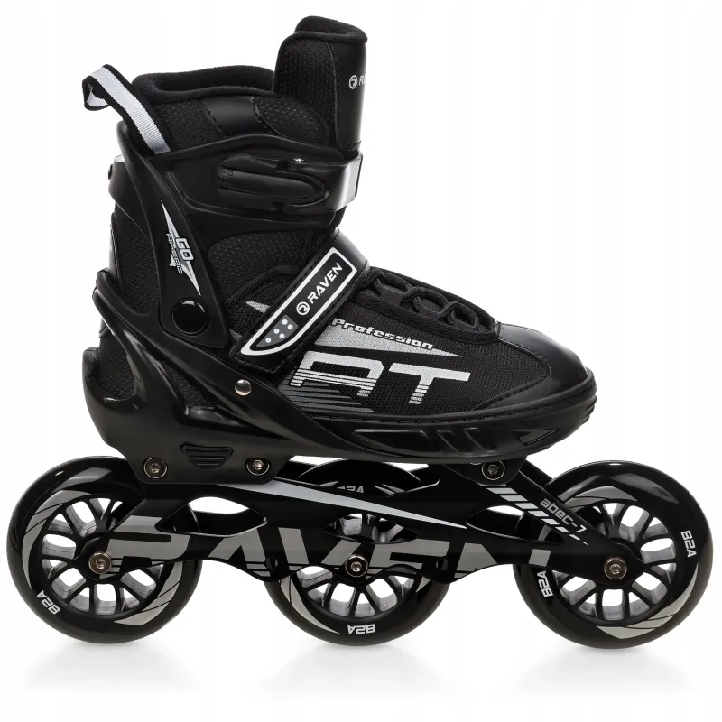 3-Wheel Skates Raven Profession BIG WHEELS Black 35-39 - 100mm (M)