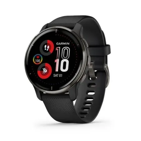 Venu 2 Plus, GPS, Black + Slate, WW/EMEA/ANZ