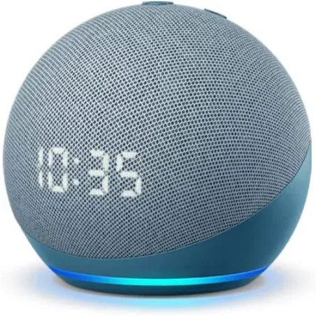 Amazon Echo Dot with clock (4th Gen) Twilight Blue (B7W644)