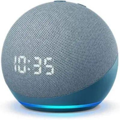 Amazon Echo Dot with clock (4th Gen) Twilight Blue (B7W644)