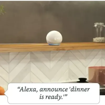 Amazon Echo Dot with clock (4th Gen) Twilight Blue (B7W644)