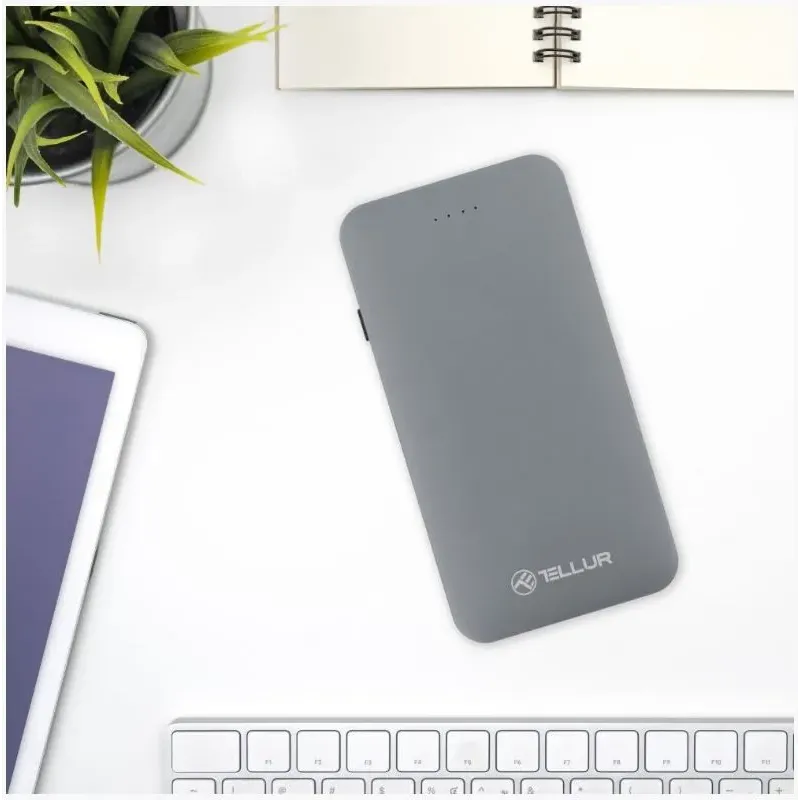 Tellur Power Bank QC 3.0 Fast Charge, 5000mAh, 3in1 gray