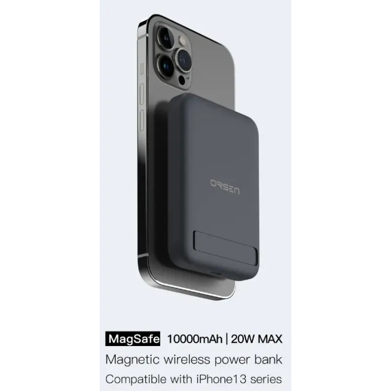 Orsen EW52 Magnetic Wireless Power Bank 10000mAh black
