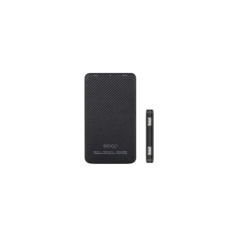 Eloop E30 Mobile Power Bank 5000mAh black