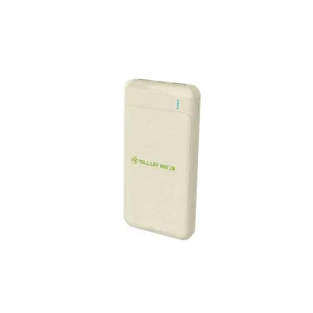 Tellur PD103 Green Power Bank 10000mAh, 2xQC3.0 + PD 18W cream