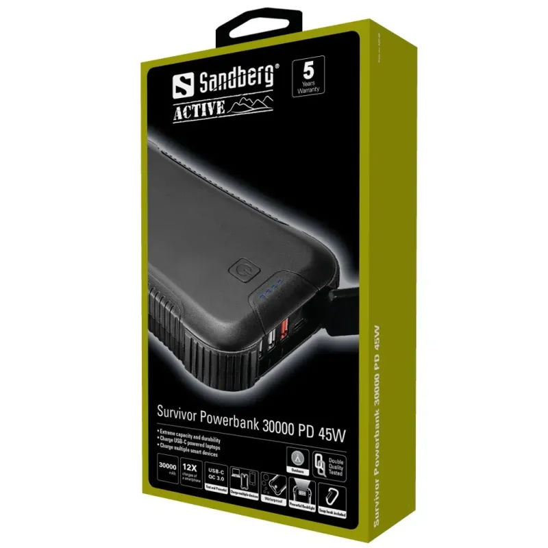Sandberg 420-48 Survivor Powerbank 30000 PD45W