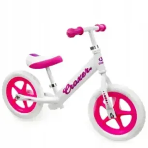 Ultralightweight Balance Bike Croxer Cadea White/Pink
