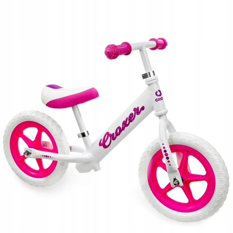 Ultralightweight Balance Bike Croxer Cadea White/Pink