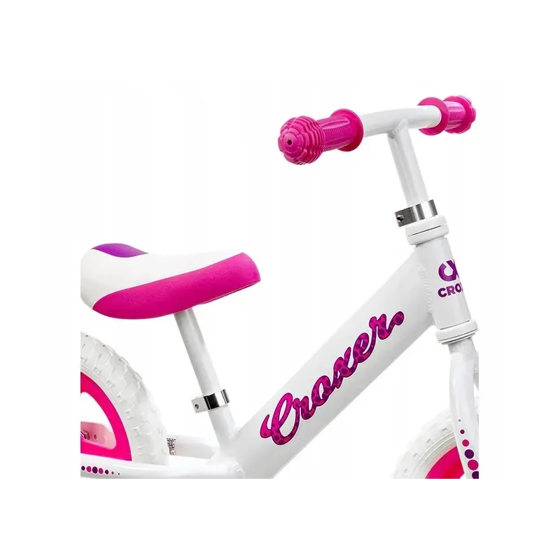 Ultralightweight Balance Bike Croxer Cadea White/Pink