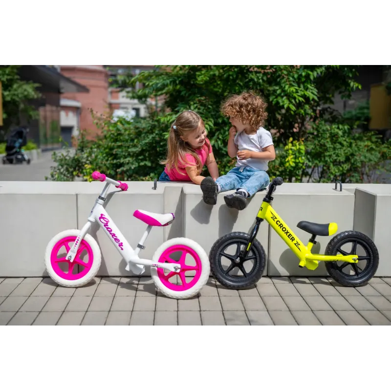 Ultralightweight Balance Bike Croxer Cadea White/Pink