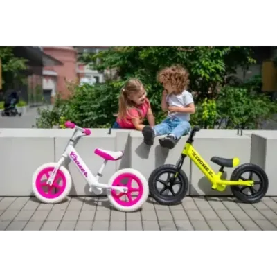 Ultralightweight Balance Bike Croxer Cadea White/Pink