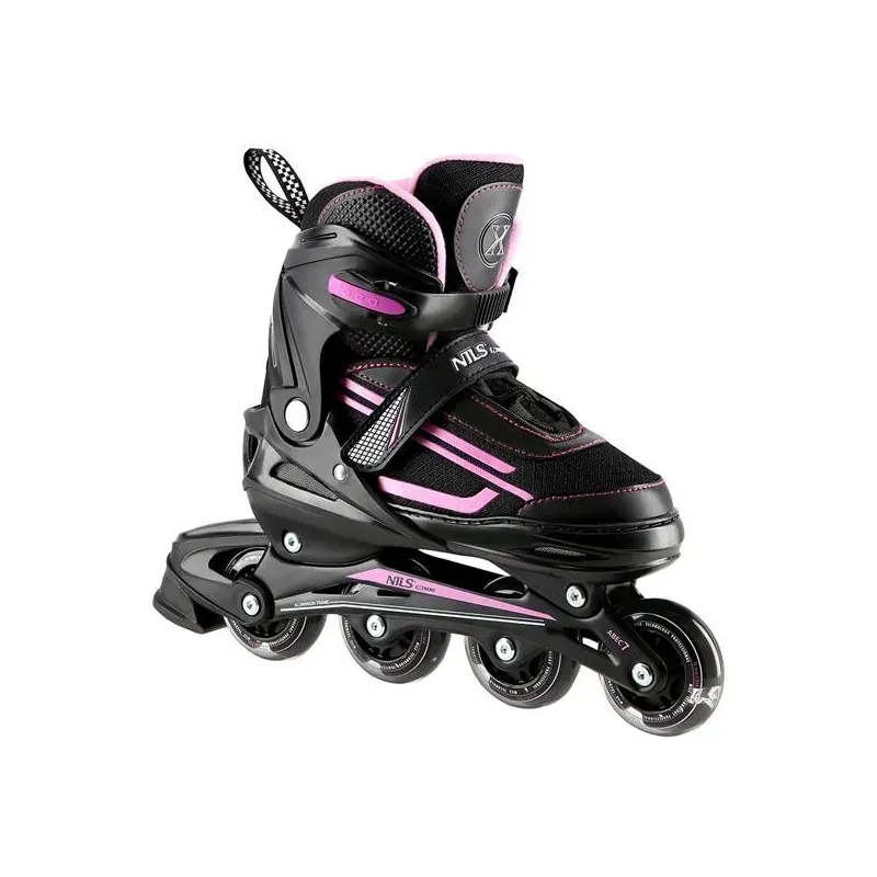 NJ19803A LED PINK SIZE. M(35-38) IN-LINE SKATES NILS EXTREME