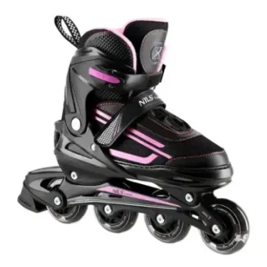 NJ19803A LED PINK SIZE. M(35-38) IN-LINE SKATES NILS EXTREME