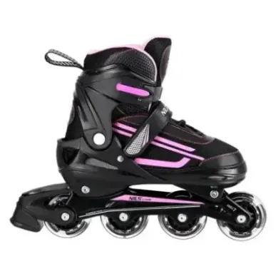 NJ19803A LED PINK SIZE. M(35-38) IN-LINE SKATES NILS EXTREME