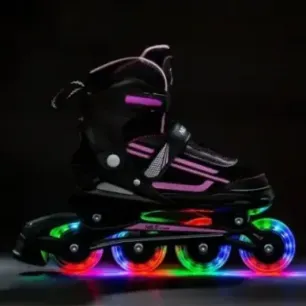NJ19803A LED PINK SIZE. L(39-42) IN-LINE SKATES NILS EXTREME