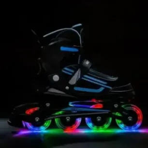 NJ19803A LED BLUE SIZE. L(39-42) IN-LINE SKATES NILS EXTREME